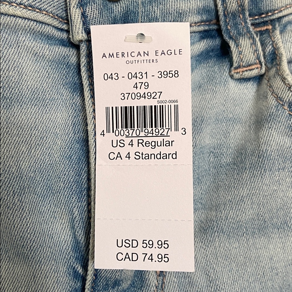 American Eagle Outfitters Light Blue Jegging Jeans Size 4 Regular - Picture 4 of 4